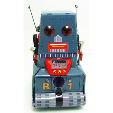 Metal Tin Tank Robot New Vintage Toys NZ Vintage Collectables NZ Planet Retro NZ