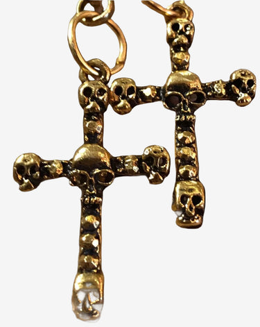 Skull Cross Earrings - Planet Retro Original