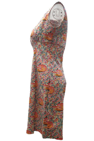 Sleeping Fox Julie Dress - Sorbet - Planet Retro Original (2XL)