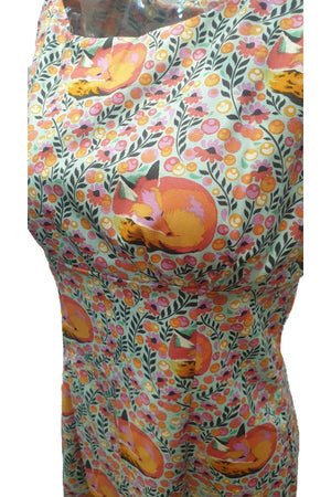 Sleeping Fox Julie Dress - Sorbet - Planet Retro Original (2XL)