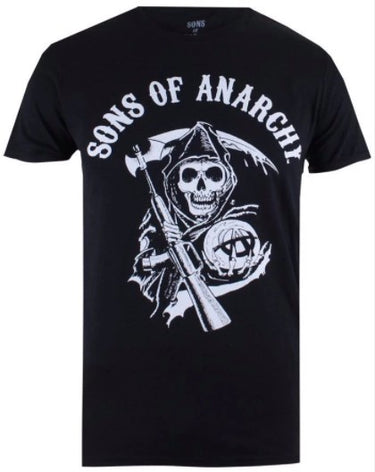 Sons Of Anarchy - Reaper Men's Black T-Shirt - Planet Retro New Vintage Clothing
