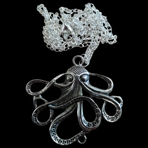 Steampunk Octopus Kraken Necklaces planet retro nz