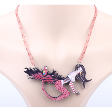 Super Size Mermaid Necklace Vintage Jewellery Planet Retro NZ