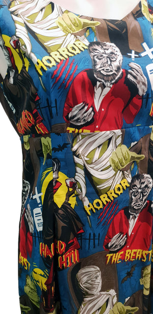 50s Horror Julie Dress - Planet Retro Original - Planet Retro