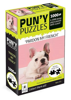 Pardon My French Bulldog Jigsaw Puzzle - Planet Retro