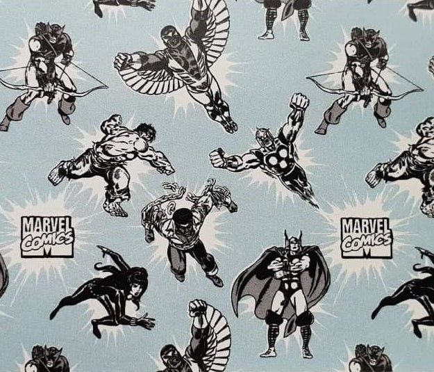 SALE Fabric - Marvel Power Up Comic Print