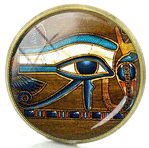 Eye of Horus Egyptian Brooch / Pin