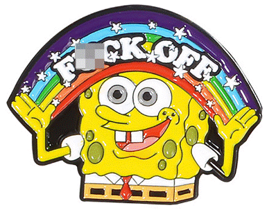 Spongebob Squarepants Rainbow - Enamel Pin / Brooch