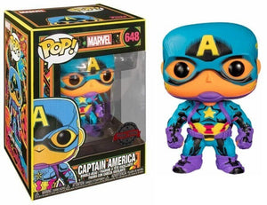 Pop Vinyl - Captain America Black Light #648