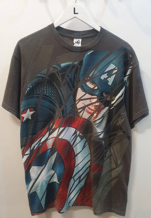 Vintage T-Shirt - Captain America Shield Smasher