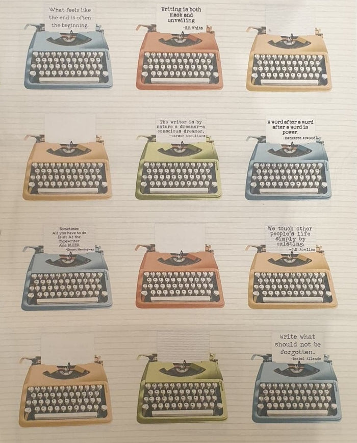 SALE Fabric - Letterpress Typewriters (USA)