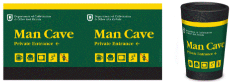 Cuppacoffee Cup - Man Cave by Glenn Jones