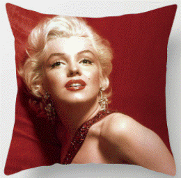 Marilyn Monroe Red Cushion Cover