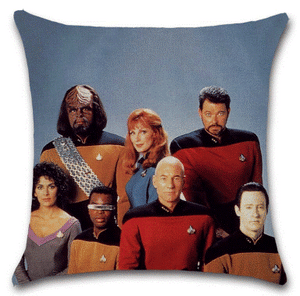 Star Trek Next Generation Crew Cushion Cover