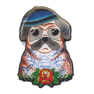 Jubly Umph Brooch - Sailor Pug - SALE - Planet Retro