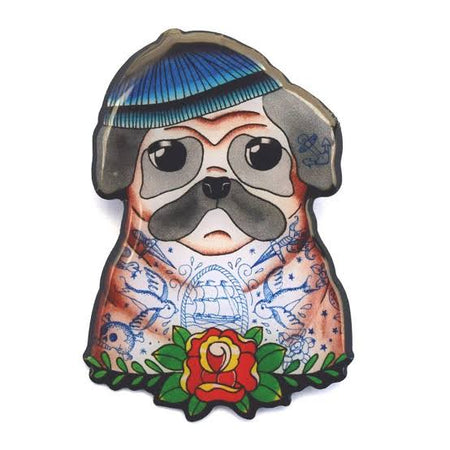 Jubly Umph Brooch - Sailor Pug - SALE - Planet Retro