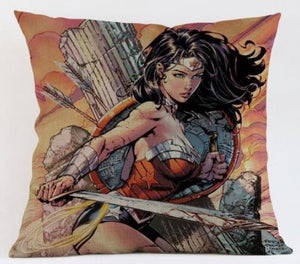 Wonder Woman Warrior Cushion Cover - Planet Retro