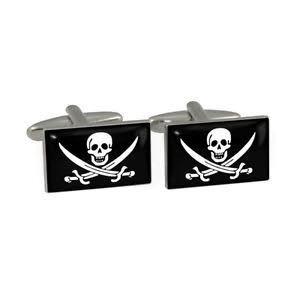 Cufflinks - Jolly Roger Pirate Flags
