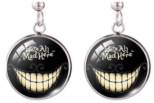 Earrings - Cheshire Cat - We Are All Mad Here