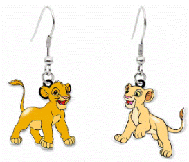 Earrings - Lion King Simba & Nala