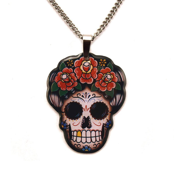 Jubly Umph Necklace - Day of the Dead Frida Kahlo