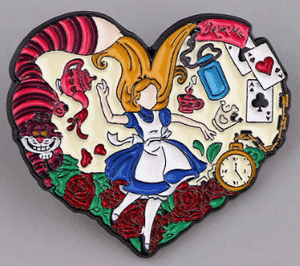 Enamel Pin / Brooch - Alice in Wonderland