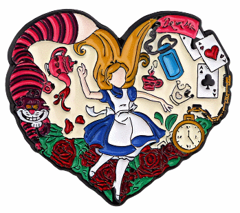 Enamel Pin / Brooch - Alice in Wonderland