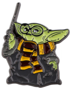 Enamel Pin / Brooch - Grogu as Harry Potter