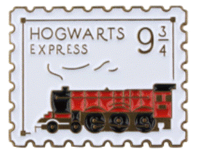 Enamel Pin / Brooch - Harry Potter Hogwarts Express Postage Stamp