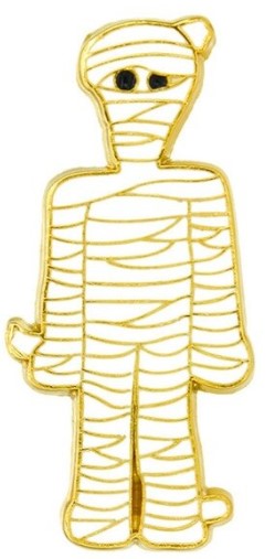 Enamelled Brooch / Pin The Mummy