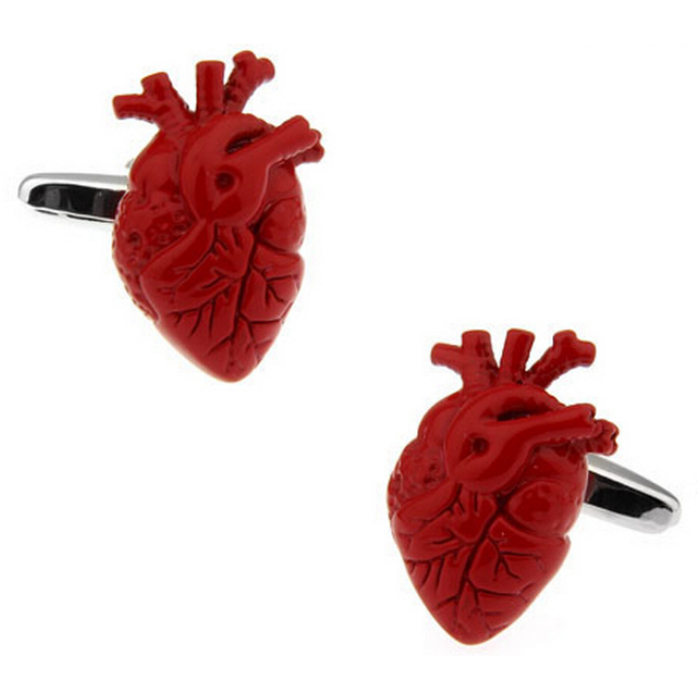 Cufflinks - Human Body - Anatomical heart