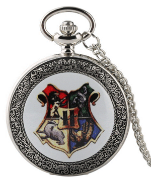 Harry Potter Ceramic Crest Fob Watch Necklace - Planet Retro