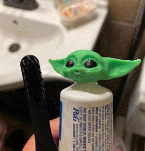 Grogu Toothpaste Dispenser