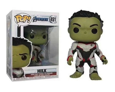 Funko Pop Vinyl figure of Hulk 451 in Quantum Realm suit, packaged in a window display box.