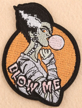 Embroidered Patch - Frankensteins Bride Blow Me