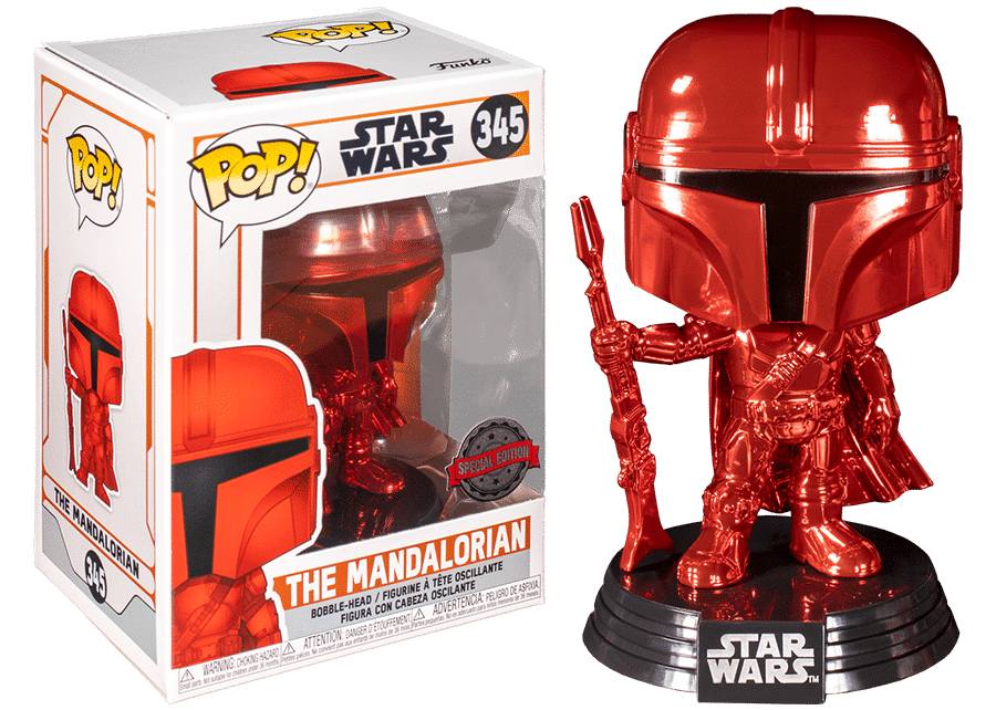 Pop Vinyl - The Mandalorian Red Chrome #345