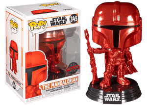 Pop Vinyl - The Mandalorian Red Chrome #345