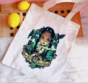 Wednesday Addams Tote Bag - Over Your Dead Body